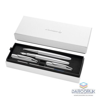 Pelikan Zestaw piśmienniczy Jazz Noble Elegance silver pióro wieczne + pióro kulkowe Pelikan (400197476)