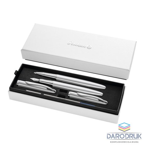 Pelikan Zestaw piśmienniczy Jazz Noble Elegance silver pióro wieczne + pióro kulkowe Pelikan (400197476)