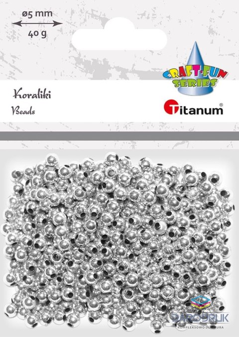 Titanum Koraliki kreatywne Craft-Fun Series srebrne Titanum (XBL02)