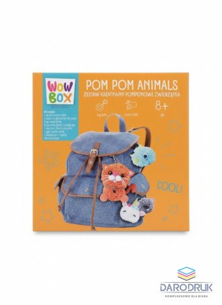 Tm Toys Zestaw kreatywny dla dzieci Wow Box do wykonania zwierzątek z pomponów Tm Toys (WOW0275)