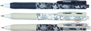 Vinson Długopis olejowy STAR 508 GWIAZDA wkład niebieski 0,7mm Vinson
