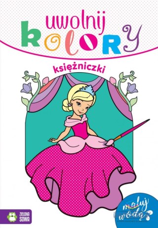 Zielona Sowa Książeczka edukacyjna Uwolnij kolory. Księżniczki Zielona Sowa