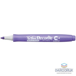 Artline Marker permanentny fiolet metaliczny decorite wkład fiolet 1,0mm pędzelek końcówka Artline (AR-033 6 6)