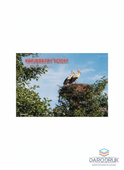 Avanti Kalendarz ścienny KRAJOBRAZY POLSKI wieloplanszowy 285mm x 410mm Avanti (KA-7)