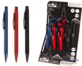 Cresco Długopis Zenith 4 12 SZTUK CITY 59074642232663 wkład niebieski 1,0mm Cresco (750035)