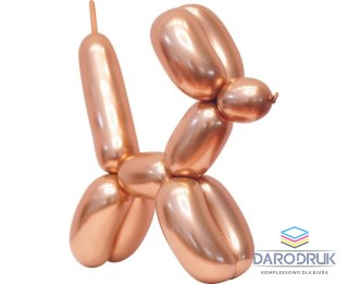 Godan Balon gumowy do modelowania Beauty&Charm, platynowe różowo-złote, 50 szt. różowy Godan (CB-MLGRZ)