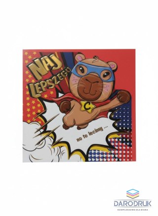 Henry Kartka składana kw Karnet wycinany KW SUPER KAPIBARA Henry (5908451983635)