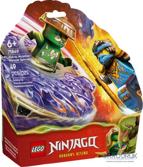 Lego Klocki konstrukcyjne Ninjago Nya kontra zmutowany potwór na spinnerze Lego (71849)