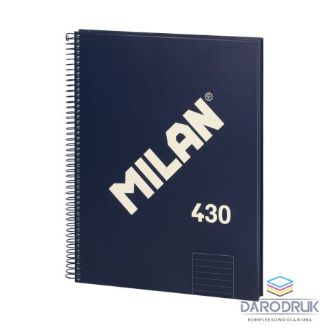 Milan Kołozeszyt (kołonotatnik) A4 1918 niebieski 80k. 95g linia Milan (57142E80B)