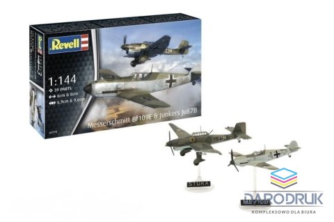 Revell Model do sklejania samolot Messerschmitt Bf109E & Junkers Ju87B Stuka Revell (03770)