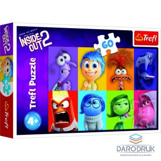Trefl Puzzle Disney Poznaj swoje emocje 60 el. Trefl (17397)