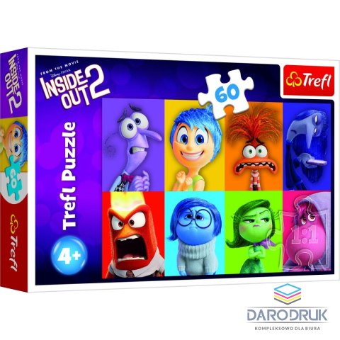 Trefl Puzzle Disney Poznaj swoje emocje 60 el. Trefl (17397)