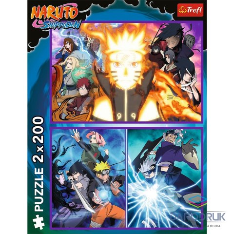 Trefl Puzzle Elio Ninja z Wioski Ukrytego Liścia 2x200 el. Trefl (13333)