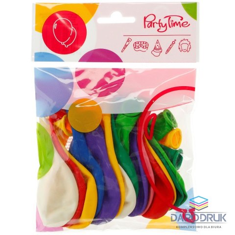 Arpex Balon gumowy PASTEL 15szt. mix 240mm Arpex (K8807)