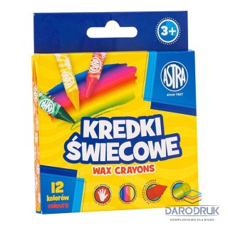 Astra Baby Kredki świecowe okrągłe 12 kol. Astra Baby (316023006)