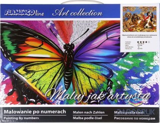 Flamingo Line Zestaw kreatywny Malowanie po numerach 30x40cm Psy Flamingo Line (FSY166)