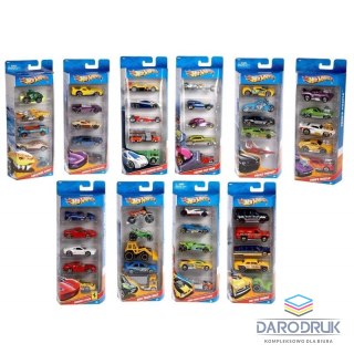 Hot Wheels Samochód kpl.5 szt. Hot Wheels (W2638)