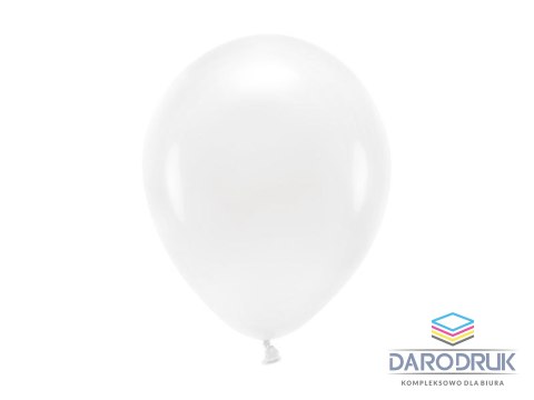 Partydeco Balon gumowy Pastel Eco Balloons biały 260mm Partydeco (ECO26P-008)