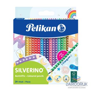 Pelikan Kredki ołówkowe Silverino 700665 24 kol. Pelikan (100401598)