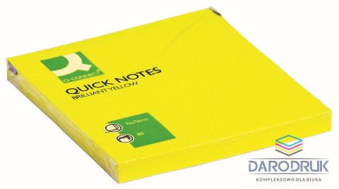 Q-Connect Notes samoprzylepny (karteczki) żółte 80k [mm:] 76x76 Q-Connect (KF10514)