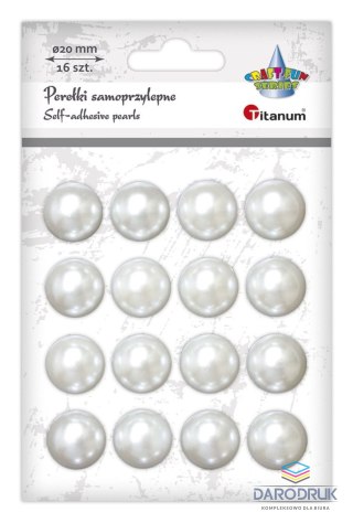 Titanum Kryształki Craft-Fun Series 16 sztuk, 20mm perłowy Titanum (23mH03142)