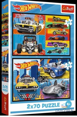 Trefl Puzzle Hot Wheels Samochodziki 140 el. Trefl (34441)