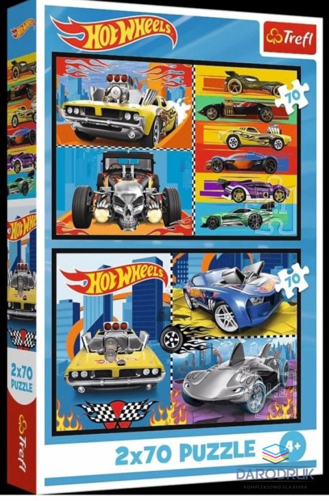 Trefl Puzzle Hot Wheels Samochodziki 140 el. Trefl (34441)