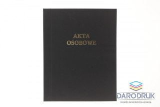 Warta Teczka do akt osobowych A4 sztywny grzbiet, bez treści ABCDE czarny Warta (339-103)