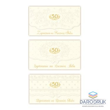 Zaproszenie duże (rocznica ślubu 50)