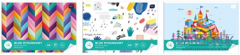 Interdruk Blok rysunkowy A4 biały 80g 20k [mm:] 210x297 Interdruk (BLR)