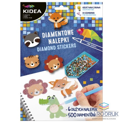 Kidea Mozaika Zwierzęta NAKLEJKI DIAMENTOWE Kidea (NDZKA)