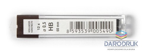 Koh-I-Noor Wkład do ołówka (grafit) Koh-I-Noor 0,5mm 12 szt. (4152)