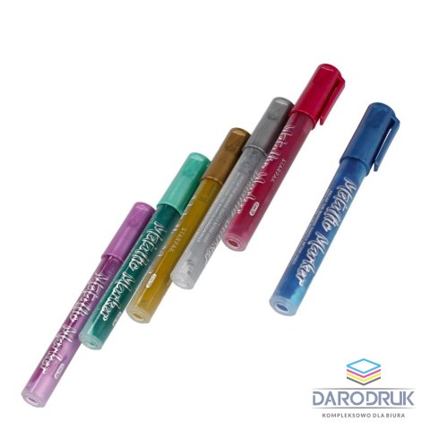 Starpak Marker permanentny akrylowy wkład mix okrągła końcówka Starpak (497712)