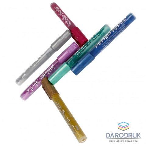 Starpak Marker permanentny akrylowy wkład mix okrągła końcówka Starpak (497712)