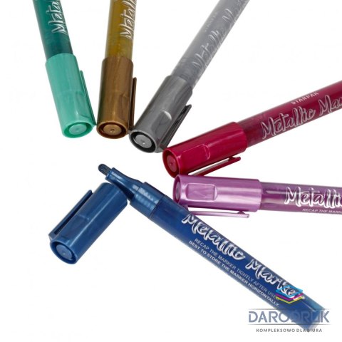Starpak Marker permanentny akrylowy wkład mix okrągła końcówka Starpak (497712)