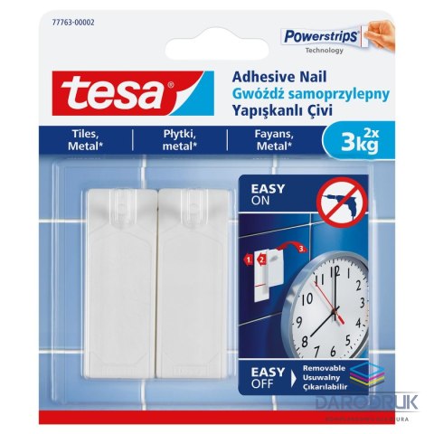 Tesa Plaster samoprzylepny gwóźdź samoprzylepny do płytek Tesa (77763)