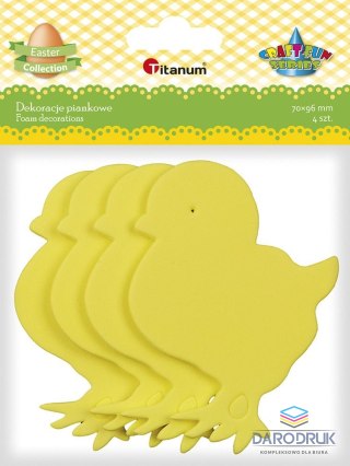 Titanum Ozdoba piankowa Craft-Fun Series Kurczaki 4 szt. Titanum (DIY-S24)