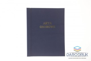 Warta Teczka do akt osobowych A4 ABCDE niezadrukowana granatowy karton Warta (1824-339-102)