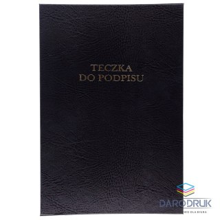 Barbara Teczka do podpisu A4 czarny 16k. Barbara (1822220)
