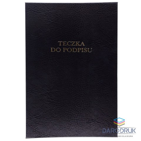 Barbara Teczka do podpisu A4 czarny 16k. Barbara (1822220)