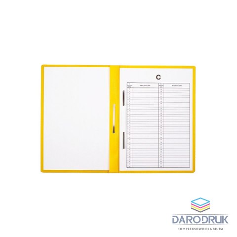 Biurfol Skoroszyt A4 żółty PVC PCW Biurfol