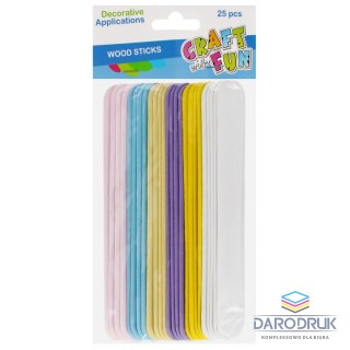 Craft With Fun Ozdoba drewniana Patyczki drewniane Craft With Fun (555390)