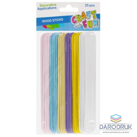 Craft With Fun Ozdoba drewniana Patyczki drewniane Craft With Fun (555390)