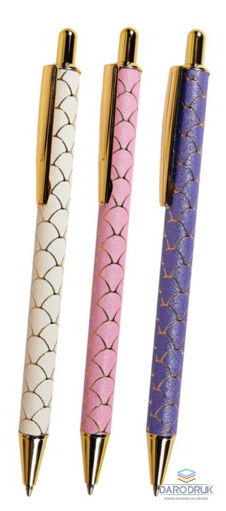 Cresco Długopis wielkopojemny Glamour wkład niebieski 1,0mm Cresco (750003)
