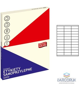 Grand Etykieta samoprzylepna A4 biały [mm:] 70x25 Grand (008)