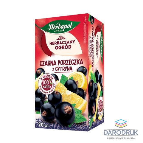Herbapol Herbata Herbaciany Ogród owocowo-ziołowa porzeczka z cytryną 20 saszetek Herbapol