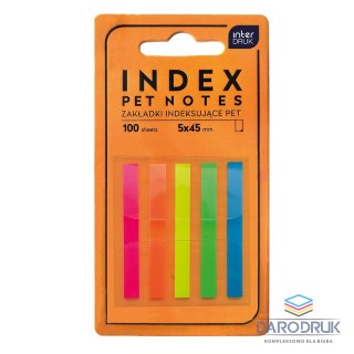 Interdruk Zakładki indeksujące PET NEON 5902277346223 100k Interdruk (45mmm)