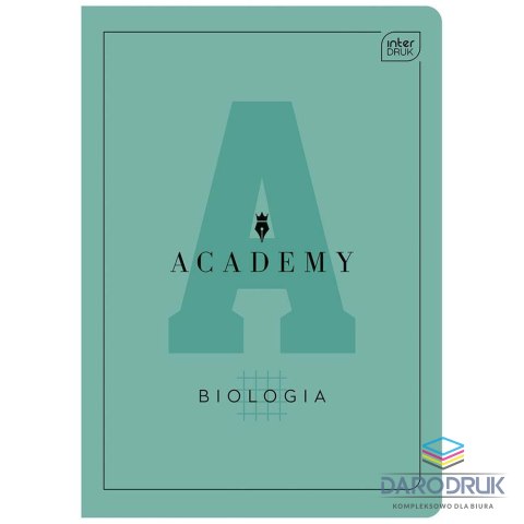 Interdruk Zeszyt tematyczny A5 ACADEMY 60k. 90g krata Interdruk (ZE60#BIOACA)