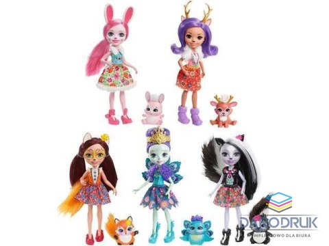 Mattel Lalka Enchantimals + zwierzątko mix Mattel (DVH87)