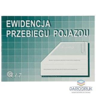 Michalczyk i Prokop Druk offsetowy A5 Ewidencja przebiegu pojazdów (bez kosztów) A5 32k. Michalczyk i Prokop (K17)